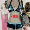 Tendencias de Moda Primavera/Verano 2025 Y2K Bikini Sexy Ins Diseño de Nicho Europeo y Americano Conjunto de Traje de Baño Sexy Ajustado