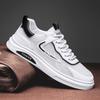 Zapatos para Hombre 2023 Nuevo Verano Transpirables Delgados Malla Putian Deportivos Versátiles Casuales Zapatos de Tabla Zapatos de Malla Blanca Zapatos de Moda