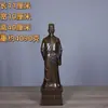 Estatuas de cobre puro de cuatro médicos de renombre: Hua Tuo, Sun Simiao, Li Shizhen y Bian Que, cada uno representado con una expresión digna y solemne