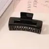 Pinza para el Cabello Mate Transfronteriza Tipo Pinza de Tiburón con Acabado de Alta Gama, Pinza de Garra Rectangular Simple de 13 cm, Tamaño Grande para Cabello Grueso, Accesorio para el Cabello para Mujer