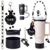 Venda quente stanley copo pingente trança corda alça batom conjunto briquete elfo pingente silicone copo conjunto tampa de palha