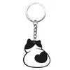 Série de Garra de Gato Desenho Animado Fofo Chaveiro Macio de PVC Chaveiro de Metal Pingente de Bolsa Acessórios Venda por Atacado