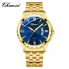 Reloj para Hombre CHENXI con Calendario, Luminoso, Resistente al Agua, Elegante Reloj de Cuarzo para Negocios, Directo de Fábrica
