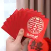 Envelope vermelho quadrado especial de casamento para pegar parentes tamanho pequeno lucro é um casamento criativo engraçado personalizado bloqueando a porta para jogar envelopes vermelhos