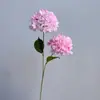 Novo Estilo Flor de Hortênsia Artificial de 2 Cabeças, Hortênsia Estilo Pintura a Óleo, Arranjo Floral de Casamento, Decoração de Sala de Estar em Casa, Venda por Atacado de Flores Artificiais