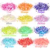 Lantejoulas Luminosas Personalizadas para Unhas Pó Glitter Joias para Nail Art de Natal Adesivos para Nail Art Lantejoulas de 24 Cores