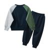 27kids roupas infantis da moda 2024 outono e inverno terno de duas peças roupas coreanas para meninos e bebês suprimentos ao vivo