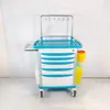 Carrito de Transporte Multiusos de ABS Engrosado, Carrito de Enfermería y Tratamiento, Carrito de Entrega de Medicamentos para el Departamento de Emergencias y Quirófanos