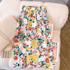 Saia Floral Estilo Chinês Saia Longa Verão 2023 Nova Saia Elegante Cobrindo Virilha Verão Slimming Look Saia Longa A-line