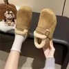 Mocasines de Moda Versátiles con Suela Gruesa para Aumentar la Altura para Mujer 2026 Nuevos Zapatos de Felpa Birkenstock Súper Populares de Otoño e Invierno