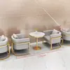 Cafetería Estilo Nórdico, Tienda de Té con Leche, Bar para Reuniones Informales, Cabina de Restaurante Occidental Comercial, Juego de Mesa y Sillas Sofá