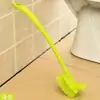 Escova de limpeza para banheiro doméstico cabo longo escova de vaso sanitário escova de vaso sanitário montada na parede dupla face sem canto morto escova de vaso sanitário curva