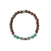 Pulsera de Sandalo Esmeralda Pez Koi Cloisonné Puerta Yuelong Estilo Nacional Círculo Único Jade Seda Dorada Sandalo Cuentas de Buda Pulsera Pulsera