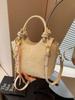 Bolsa Pequena Super Popular de Comércio Exterior para Mulheres Primavera e Verão 2025 Nova Casual Nicho Estilo Coreano Bolsa Transversal Popular Bolsa Carteiro Bolsa Balde