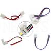 Tira de luces LED con hebilla sin soldadura y conector de línea de 8 mm, 10 mm y 12 mm, monocromática, RGB, de un solo lado y doble cabezal.