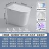 Celebridad de internet superventas departamento pequeño inodoro inteligente completo 58cm inodoro corto anillo asiento calefacción sifón sin agua límite de presión