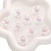 25mm Acrílico Transparente Duas Cores Colorido Girassol Furo Passante Contas Artesanal DIY Corrente de Celular Acessórios de Joia