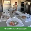 Funda para cena, artefacto doméstico, plegable, antimoscas, para uso comercial, para restos de comida