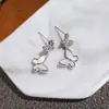 Nuevos Pendientes de Mariposa de Celebridad de Internet Estilo Hong Kong de Moda, Pendientes Elegantes y Sencillos, Pequeños, Personalizados y de Alta Gama