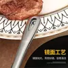 Pinzas de barbacoa caseras extendidas estilo coreano, acero inoxidable 304, engrosadas, adecuadas para buffet, pinzas para fresas, pan, uso comercial, pinzas para carne