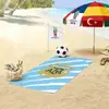 Toalla de Playa Copa Mundial 2026, Usa, Canadá y México Equipo de Fútbol Microfibra Secado Rápido Absorbente Toalla de Baño, Toalla Deportiva