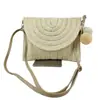 Nova Moda Trança de Papel Bolsa Tecida à Mão Bolsa de Mão Simples Versátil Bolsa de Ombro Transversal Bolsa de Praia para Férias Bolsa Feminina