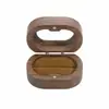 Caja de Anillo de Madera de Nogal Negro con Ventana, Caja de Joyería de Madera Maciza con Ventana Transparente, Caja para Anillo de Compromiso de Diamante, Caja de Almacenamiento para Pendientes