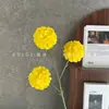 Flores artificiais 3 cabeças bola da sorte doce crisântemo decoração de salão de casamento shopping center display comercial decoração suave decoração de casa atacado transfronteiriço