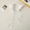Conjunto Fofo de Tiara com Orelhas de Gato e Coleira de Sino Cosplay Doce Acessórios de Atmosfera Popular para Maid