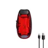 Luz trasera de bicicleta luz de muñeca brillante luz para casco de niños impermeable luz de seguridad para exteriores mini luz de advertencia LED