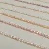 Perlas de Agua Dulce Naturales Moradas de 3-4 mm, Doble Cara, Accesorios para Joyería Semi-Terminados, Collar Hecho a Mano DIY, Perlas Sueltas