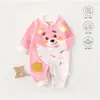 Liquidación Romper Unisex para Bebé Capa Base de Algodón Puro Ropa para Bebés Dibujos Animados Lindo Traje Sin Costuras para Gatear