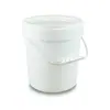 Barril de Plástico Blanco Engrosado de 3L-20L al por Mayor Cubo Redondo con Tapa Sellada para Pintura Recubrimiento Detergente Grado Alimenticio