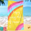 Toalla grande absorbente de natación de playa de dibujos animados microfibra transferencia de calor impresión digital toalla de playa Butterfly toalla de baño