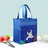 Bolsa Lancheira Infantil Desenho Animado Fofo, Bolsa Tote Grande Portátil de Armazenamento Impermeável em Tecido Oxford, Bolsa para Lanche Frutas