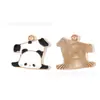 Liga de Óleo Gotejante Família Panda Folha de Bambu Broto de Bambu Acessórios de Joias Pingente de Liga DIY Corrente de Celular Chaveiro Charme