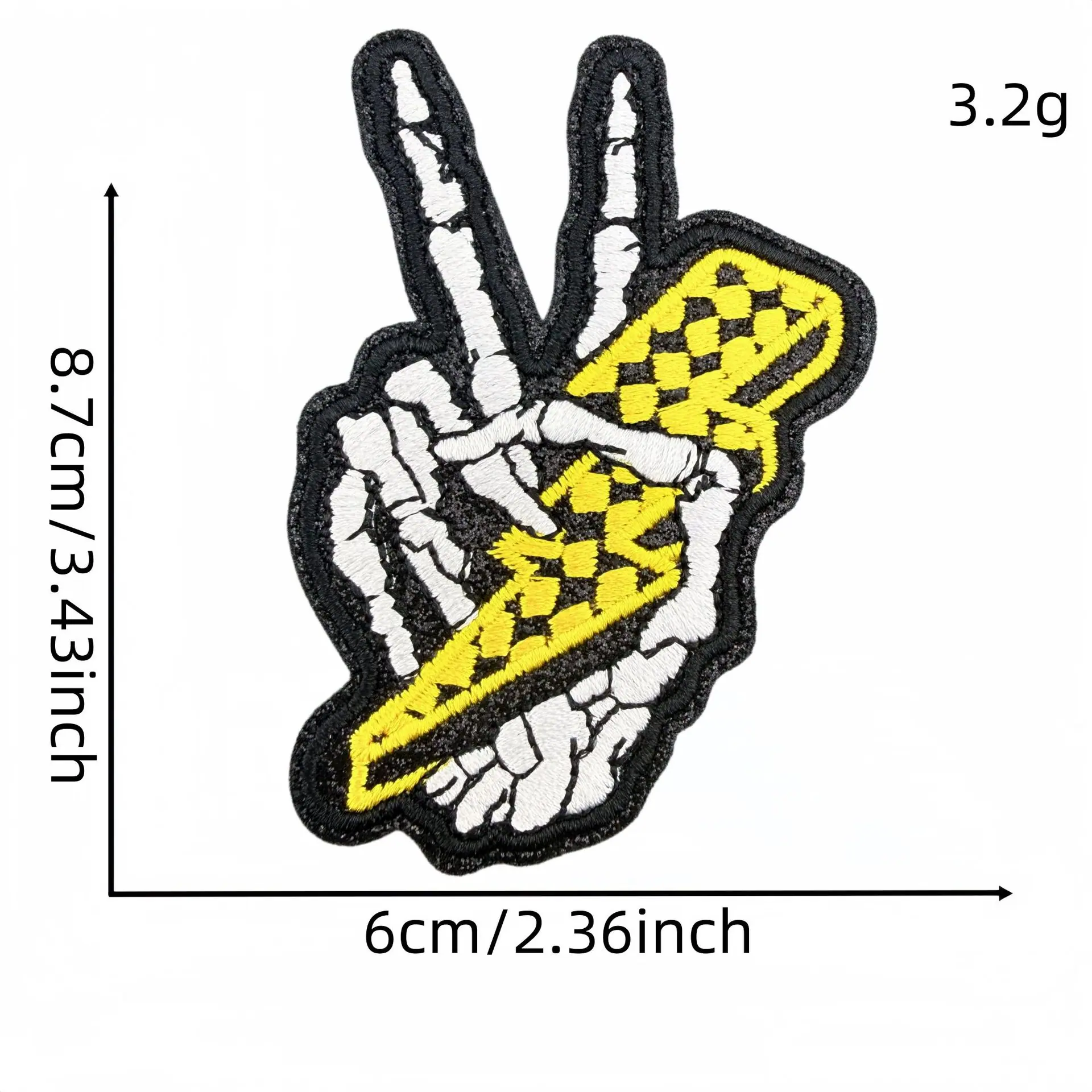 骷髅手布贴7#