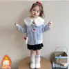 Abrigo de Lana con Forro de Felpa para Niña Otoño Invierno 2026 Estilo Nuevo Ropa Gruesa de Invierno para Niños Abrigo de Lana Elegante para Bebé Niña
