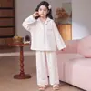 Pijama estilo princesa para niñas, conjunto de dos piezas de algodón nube de manga larga para primavera, ropa de casa de otoño para niñas, disponible para comprar en tiendas físicas