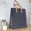 Suministro de fábrica, bolsa de fieltro de gran capacidad, bolsa de compras portátil, bolsa no tejida impresa, bolso de fieltro simple de moda