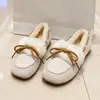 Mocasines con Piel Integrada para Mujer 2025 Otoño e Invierno Nuevo Estilo Botas de Nieve Cálidas con Forro de Felpa para Uso Exterior Zapatos de Algodón Peludos