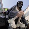 Zapatillas de escalera con suela gruesa aumentada de 8 cm para mujer, zapatillas antideslizantes de verano para exteriores, famosas en Internet, zapatos de playa para exteriores.