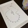 Diseño de nicho no se decolora collar de acero de titanio joyería para mujer lujo ligero alta gama moda temperamento Joker cadena para clavícula venta al por mayor