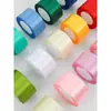 Cinta de 5 cm de ancho hecha a mano para flor de rosa DIY, regalo para respaldo de silla de boda, cinta para empaque de pastelería, cinta de satén, cinta de color, cinta tejida