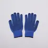 Guantes de plástico guantes de protección laboral al por mayor dispensación color fluorescente diez pines antideslizantes resistentes al desgaste pvc Guantes de perlas