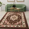 Tapete Persian para Sala de Estar Amazon Transfronteiriço, Tapete para Quarto ao Lado da Cama, Fácil de Cuidar, Resistente ao Desgaste, Tapete para Sala de Estudo, Tapete de Veludo Cristal