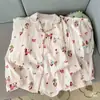 Paquete Serie Multiestilo Multicolor Algodón Nube Manga Larga Pantalón Largo Estilo Nuevo 2026 Se Puede Usar al Aire Libre Dibujos Animados Ropa de Casa