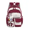 Mochila Transparente Nueva y Elegante de Alta Capacidad para Estudiantes de Primaria, Mochila Ligera y de Gran Capacidad para Niñas, Adecuada para Estudiantes de Secundaria, Preparatoria y Universitarios