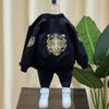 Chaqueta de Cuero para Niños Elegante Top de Primavera y Otoño 2026 Nueva Moda Coreana Chaqueta de Cuero Infantil Moda Infantil de Tendencia