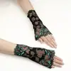 Atacado do Fabricante Luvas Finas de Renda para Proteção Solar de Verão Mangas de Ciclismo Femininas Dança de Performance Mangas Falsas